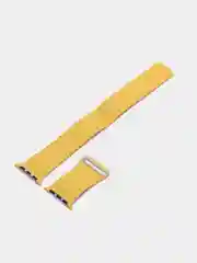 Желтый ремешок кожаный для Apple Watch 38/40mm, 42/44mm.