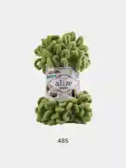 Зеленый пряжа Alize puffy петельки