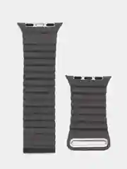 Угольный ремешок кожаный для Apple Watch 38/40mm, 42/44mm.