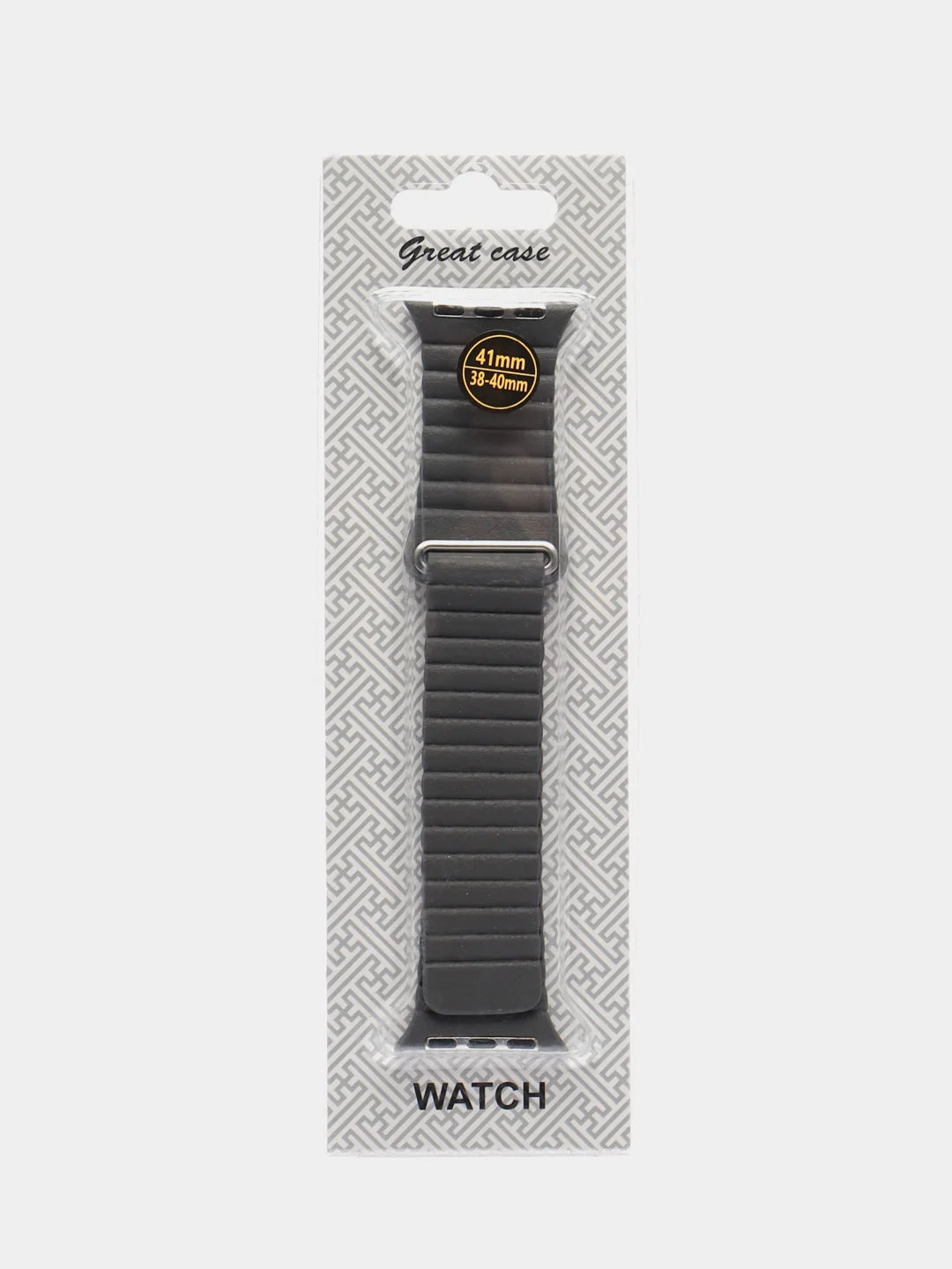 Угольный ремешок кожаный для Apple Watch 38/40mm, 42/44mm.