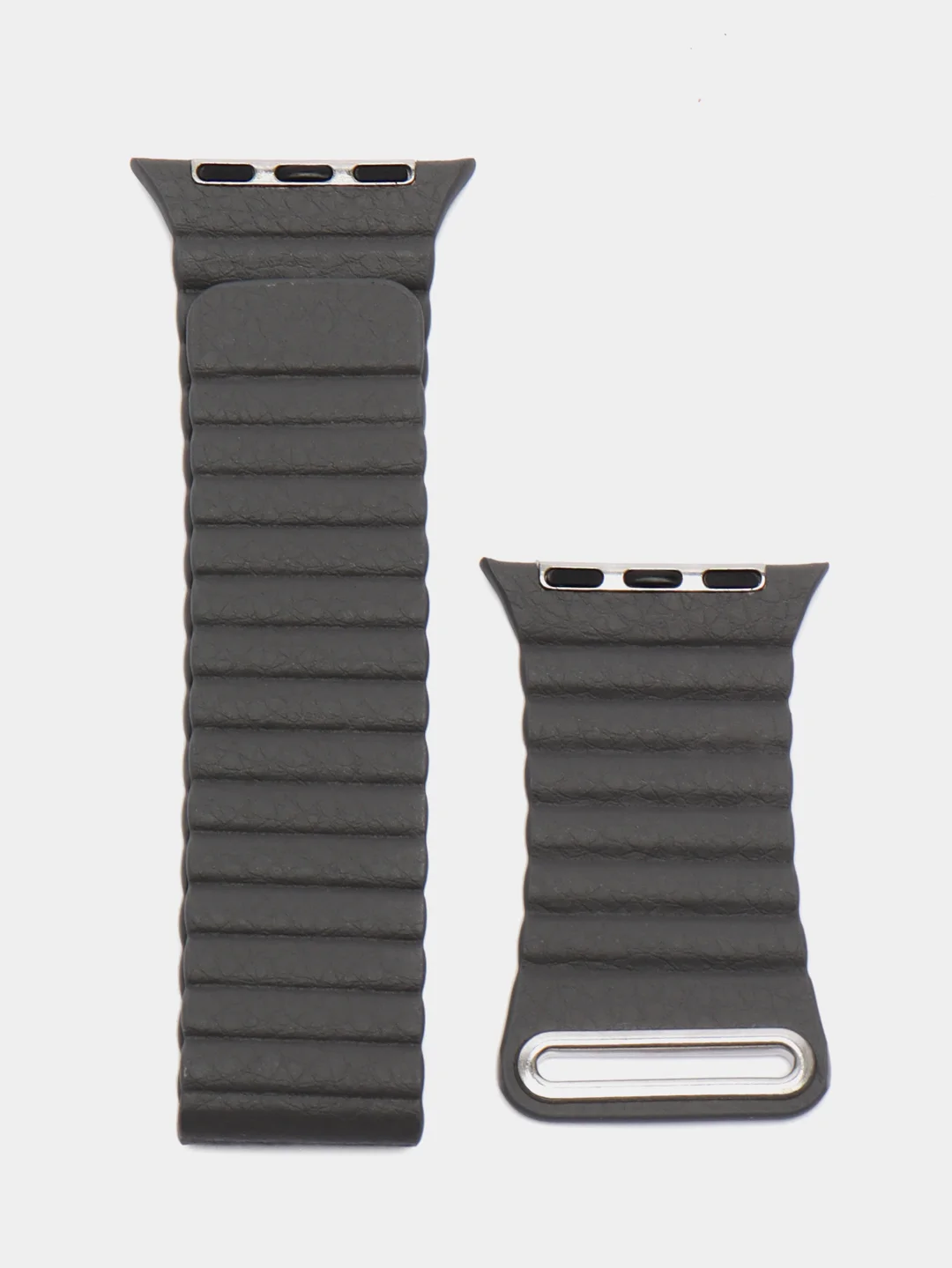 Угольный ремешок кожаный для Apple Watch 38/40mm, 42/44mm.