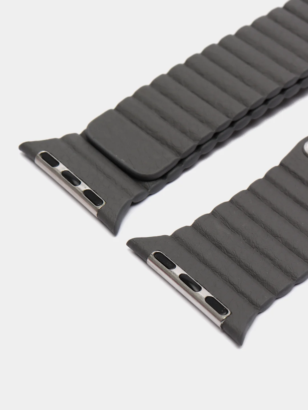 Угольный ремешок кожаный для Apple Watch 38/40mm, 42/44mm.