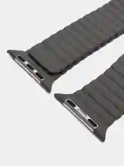 Угольный ремешок кожаный для Apple Watch 38/40mm, 42/44mm.