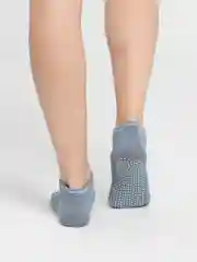 Серый носки антискользящие для йоги, пилатеса Non slip спортивные