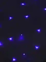 Синий гирлянда-штора светодиодная