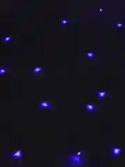 Синий светодиодная гирлянда-штора, новогодняя