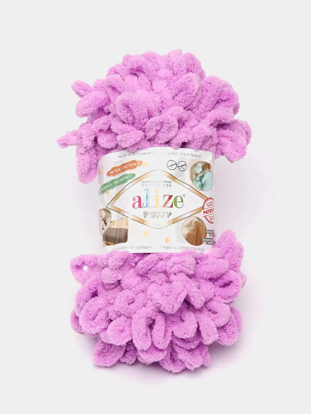 Конфетный пряжа Alize puffy петельки