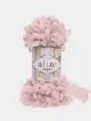 Пурпурный пряжа Alize puffy петельки