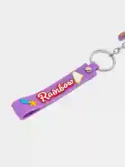 Сиреневый брелок для рюкзака, сумки, ключей