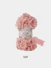 Лимонный пряжа Alize puffy петельки