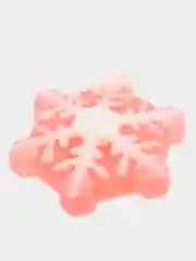 Коралловый мыло Новогоднее подарочное сувенирное фигурное "Снежинка Большая". Ручная работа