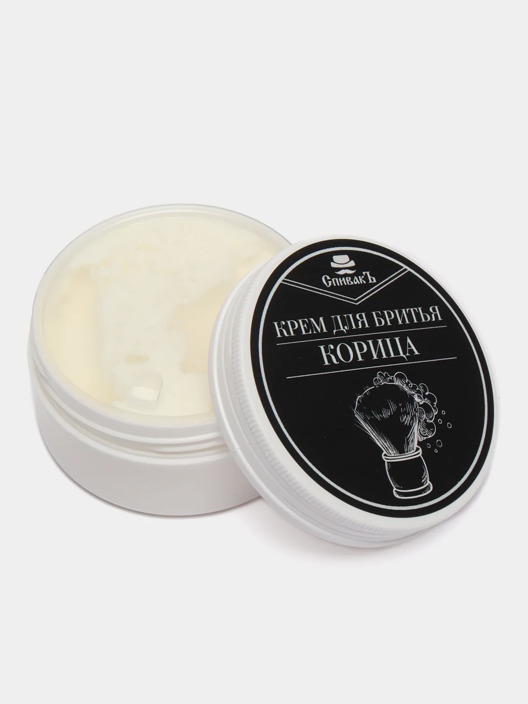 Крем для бритья мужской "Корица", мужская косметика, 50 г, Спивакъ, подарок мужчине, парню