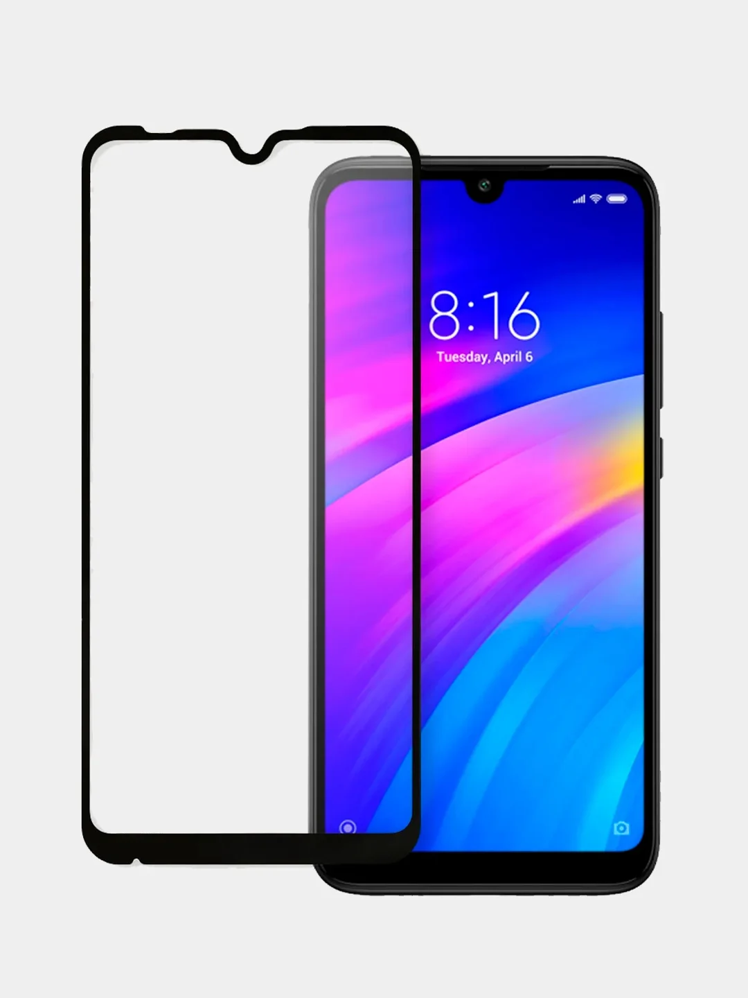 Защитное стекло 9D для Xiaomi Redmi 7, полное покрытие
