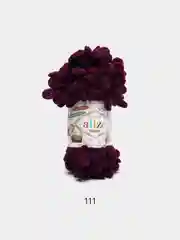 Марсала пряжа Alize puffy петельки