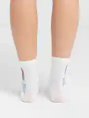 Белый женские носки "Супер Мама"