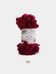 Фуксия пряжа Alize puffy петельки