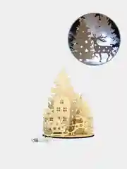 Новогодняя композиция с подсветкой "Сказочный город"