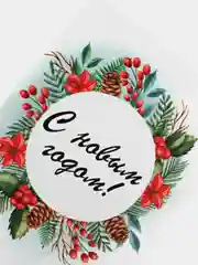 Кораллово-розовый мини-открытки новогодние, формат А7
