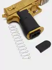 Зеленый большой набор пистолет с глушителем и мягкими патронами / НИгровой военный набор автомат