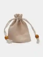 Молочный мешок подарочный из льна, на шнурке