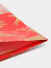 Золотой пакет подарочный, с ушками, 1-10 штук