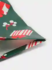 Зеленый пакет подарочный, с ушками, 1-10 штук