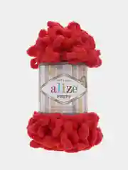 Красный пряжа Alize puffy петельки