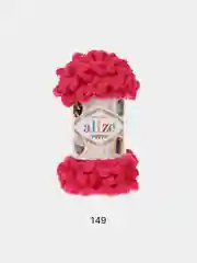Коралловый пряжа Alize puffy петельки