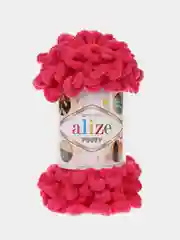 Коралловый пряжа Alize puffy петельки