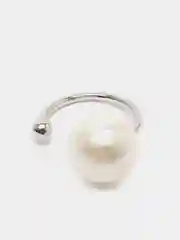 Серебряный каффы серьги с жемчугом, серьги женские бижутерия, серьги с жемчугом