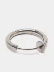 Серебряный серьга - обманка, хирургическая сталь, 1 штука