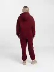 Багровый спортивный костюм, женский, с начесом