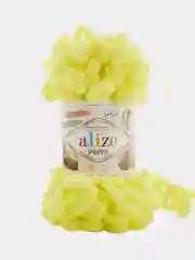 Салатовый пряжа Alize puffy петельки