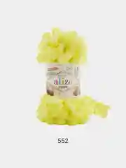 Салатовый пряжа Alize puffy петельки