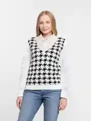 Белый жилет женский, оверсайз
