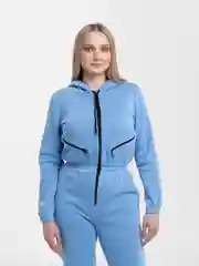 Голубой комбинезон женский