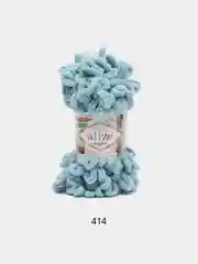 Лазурный пряжа Alize puffy петельки