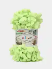 Лайм пряжа Alize Puffy петельки