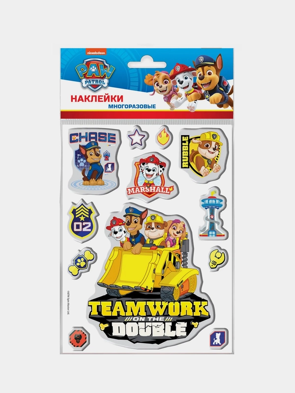 Наклейки гелевые "Щенячий патруль", дизайн 2