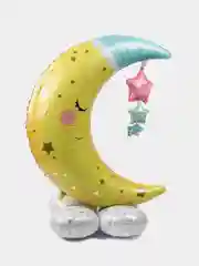 Желтый шар фольгированный единорог