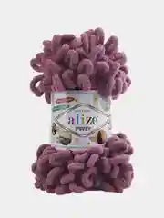 Марсала пряжа Alize Puffy петельки