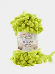 Золотой пряжа Alize Puffy петельки