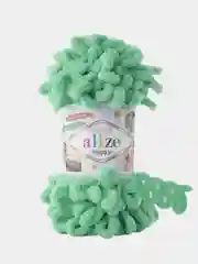 Тёмно-бирюзовый пряжа Alize Puffy петельки
