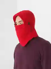 Красный балаклава зимняя утепленная, снуд флисовый
