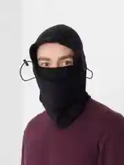 Черный балаклава зимняя утепленная, снуд флисовый