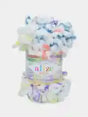 Кремовый пряжа Alize Puffy петельки