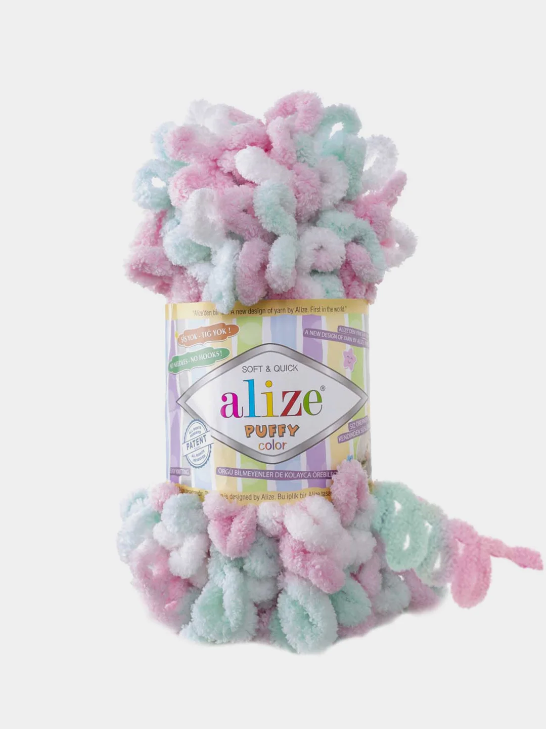 Ледяной пряжа Alize Puffy петельки