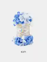 Горчичный пряжа Alize Puffy петельки