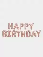 Коралловый шары "HAPPY BIRTHDAY" - "С Днем Рождения"