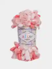 Кораллово-розовый пряжа Alize Puffy петельки